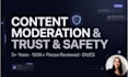 in charge of moderating your platform content