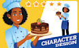 create custom vector cartoon character illustrations