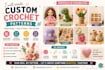 create custom amigurumi crochet pattern PDF with step by step photo