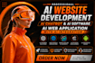 do ai website development, ai chatbot, ai software, ai web application