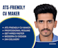 create a professional ats friendly resume and CV