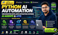 build python ai automation, ai agents, web scraping bot, data extraction and API