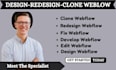 clone redesign webflow fix develop webflow edit webflow design webflow