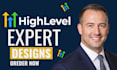 build gohighlevel funnel, automation, website, CRM, workflow and landing page