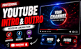 create a professional youtube intro and outro