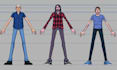do 2d anime animation, 2d cartoon puppet character, 2d music video, trailer