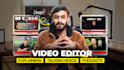 do  professional youtube talking head video editing with clean motion graphics