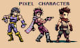 create top down pixel character sprite sheets and animations for your games