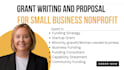 write winning small business grant proposal and funding application