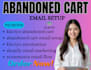 setup abandoned cart email automation optimize shopify klaviyo sign up form
