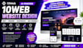 create a modern 10web ai wordpress website for your business