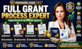 handle full grant process from research to grant submission