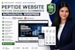 build peptide website peptide research ecommerce nutraceutical wordpress