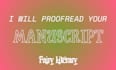 proofread your fiction manuscript