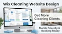 design wix cleaning website wix website design, business website,wix laundry web