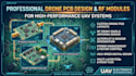 design high performance drone pcb layouts and rf modules for uav systems