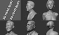 sculpt custom 3d head model 3d face 3d bust model action figure stl 3d printing