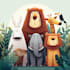 draw animals cartoon illustration