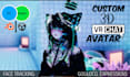 create fix custom vrchat avatar, 3d character model, nsfw vr character