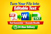 extract text from any PDF quickly