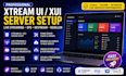 setup xtreamui, live streaming server, xui server, epg, restream setup, reseller
