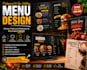 design restaurant menu digital screen menu static board menu coffee cafe menu