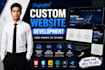 create a custom website development, frontend developer