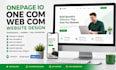 design onepage io website one com web com landing page