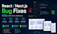 fix react nextjs bugs and responsive issues