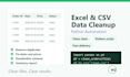 clean and automate excel CSV files with python