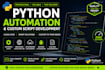 build custom python scripts, automation tools and backend utilities