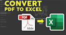 convert PDF files to excel quickly and accurately