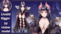 custom 2d vtuber model, live2d rigging, 2d v tuber rigging, anime character art