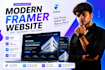 design and develop modern framer website