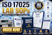 write iso 17025 laboratory sops and quality manuals