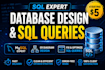 create er diagrams, sql queries, and database schema