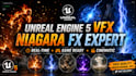 create stunning unreal engine 5 niagara vfx for games and cinematics