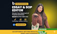 edit personal statement, statement of purpose, or college application essay