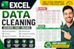 clean excel spreadsheet, excel data cleaning, data cleanup