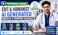 edit and humanize ai generated medical and nursing content