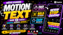 professionally make motion text effects