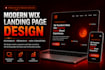create a modern responsive wix landing page