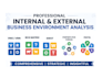 do internal and external business environment analysis of any company