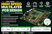 create high speed multilayer pcb design for jlcpcb and pcbway manufacturing