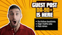 publish high authority guest posts with SEO backlinks