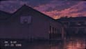 create aesthetic sad lofi anime loop background with ambient sound