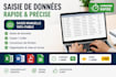je vais faire une saisie de donnees precise en francais