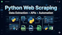 do web scraping, data extraction, and automation using python