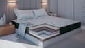 create 3d mattress exploded view, bedding concept design and animation