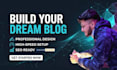 create professional blog website